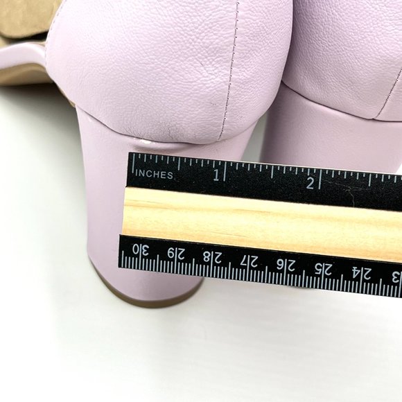 Lifestride Averly Lilac Pink Purple Faux Vegan Leather Heeled Sandals Shoes 11M‎ - Picture 8 of 15
